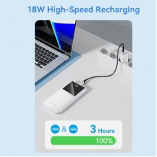 Батарея універсальна Vention 10000 mAh 22.5W Black LED Display Type (FHKB0) - Фото