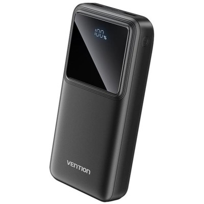Батарея універсальна Vention 20000 mAh 22.5W Black LED Display Type (FHLB0)