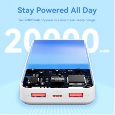 Батарея універсальна Vention 20000 mAh 22.5W Black LED Display Type (FHLB0) - Фото