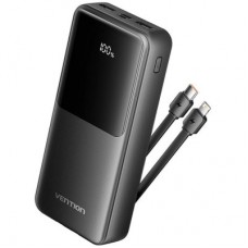 Батарея универсальная Vention 20000 mAh 22.5W with Built-in USB-C and Lightning Cables (FHPB0)