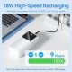 Батарея універсальна Vention 30000 mAh 22.5W Black LED Display Type (FHMB0)
