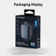 Батарея універсальна Vention 20000 mAh 45 W Mini with Built-in USB-C Cable Gray (FHGH0)