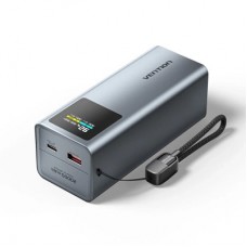 Батарея універсальна Vention 20000 mAh 100 W Gray TFT Display Type (FKCH0)