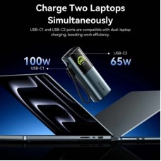 Батарея універсальна Vention 20000 mAh 165W Gray TFT Display Type (FKFH0) - Фото