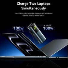 Батарея універсальна Vention 27000 mAh 200 W Gray TFT Display Type (FKGH0) - Фото