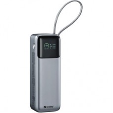 Батарея універсальна Sandberg 27000 mAh 140W+100W PD/140W, with built-in Type-C cable 140W (421-31) - Фото