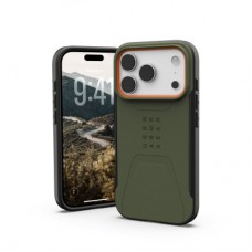 Чохол для мобільного телефона UAG iPhone 17 Pro Civilian MagSafe Olive/Orange (114545117297) Чохол для мобільного телефона UAG iPhone 17 Pro Civilian MagSafe Olive/Orange (114545117297) - Фото