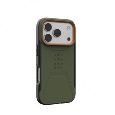 Чохол для мобільного телефона UAG iPhone 17 Pro Civilian MagSafe Olive/Orange (114545117297) Чохол для мобільного телефона UAG iPhone 17 Pro Civilian MagSafe Olive/Orange (114545117297) - Фото
