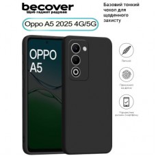Чехол для мобильного телефона BeCover Silicone Oppo A5 2025 4G/5G Black (713790) - Фото