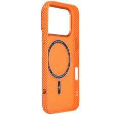 Чохол для мобільного телефона Armorstandart LikeCarbon2 MagCase Apple iPhone 17 Pro Kevlar Orange (ARM88556) Чохол для мобільного телефона Armorstandart LikeCarbon2 MagCase Apple iPhone 17 Pro Kevlar Orange (ARM88556) - Фото