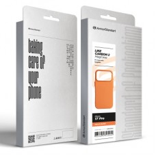 Чохол для мобільного телефона Armorstandart LikeCarbon2 MagCase Apple iPhone 17 Pro Kevlar Orange (ARM88556) Чохол для мобільного телефона Armorstandart LikeCarbon2 MagCase Apple iPhone 17 Pro Kevlar Orange (ARM88556) - Фото