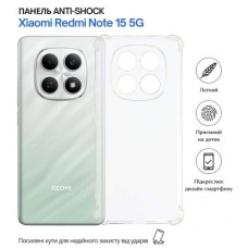 Чохол для мобільного телефона BeCover Anti-Shock Xiaomi Redmi Note 15 5G Clear (715070) - Фото