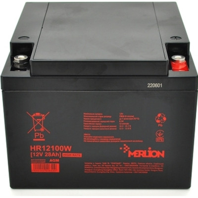 Батарея до ДБЖ Merlion HR12100W, 12 V 28 Ah (HR12100W)