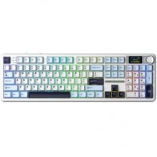 Клавиатура Aula F108 Pro Reaper Switch USB/Bluetooth/2.4G White (6978080501318)