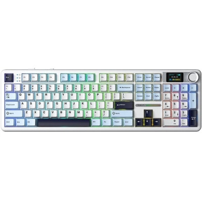 Клавиатура Aula F108 Pro Reaper Switch USB/Bluetooth/2.4G White (6978080501318)