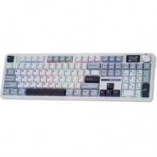 Клавіатура Aula F108 Pro Reaper Switch USB/Bluetooth/2.4G White (6978080501318) - Фото