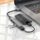 Концентратор HOCO USB to USB 3.0 + 3xUSB 2.0 metal gray (6931474765468)