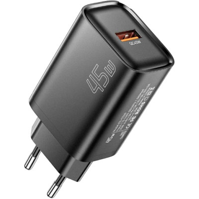 Зарядний пристрій Essager USB-A QC3.0 45 W black (ECT45W-RPB01-Z)