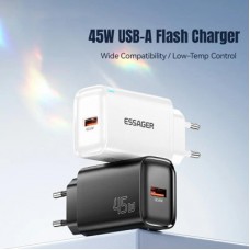 Зарядний пристрій Essager USB-A QC3.0 45 W black (ECT45W-RPB01-Z) - Фото