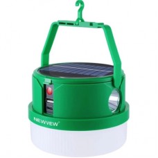 Фонарь NEWVEW NV-E972 50W Solar Panel 2400mAh Green (NWVW-NV-E972-GN) - Фото