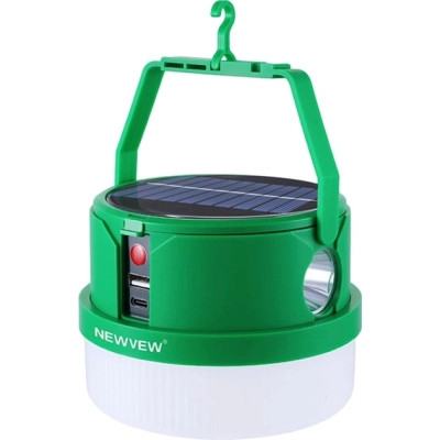 Фонарь NEWVEW NV-E972 50W Solar Panel 2400mAh Green (NWVW-NV-E972-GN)