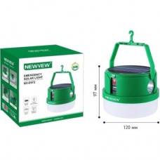 Фонарь NEWVEW NV-E972 50W Solar Panel 2400mAh Green (NWVW-NV-E972-GN) - Фото