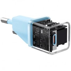 Зарядний пристрій Baseus USB-C PD20W GaN blue (CCGN050103) - Фото