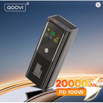 Павербанк для ноутбука QOOVI PD 100W 20000mah Power Bank