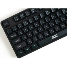 Клавиатура AOC GK116B LED USB UA Black (GK116B/97) - Фото
