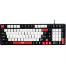 Клавиатура AOC GK116H1 LED USB UA White/Red/Black (GK116H1/97) - Фото