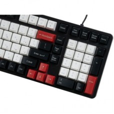 Клавиатура AOC GK116H1 LED USB UA White/Red/Black (GK116H1/97) - Фото