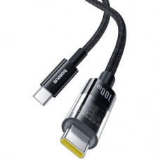 Дата кабель USB-C to USB-C 1.0m 100 W black Baseus (1167202) - Фото
