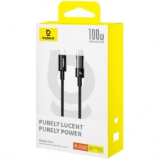 Дата кабель USB-C to USB-C 1.0m 100 W black Baseus (1167202) - Фото