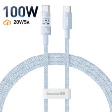 Дата кабель USB-C to USB-C 1.0m 100 W blue Baseus (1167203) - Фото