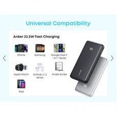 Батарея універсальна Anker 20000 mAh 22.5W Built-In USB-C Cable White (A110EH21) - Фото