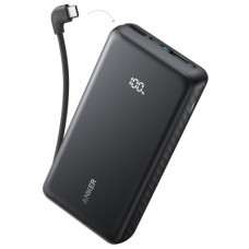 Батарея універсальна Anker 20000 mAh 22.5W Built-In USB-C Cable Black (A110EH11)