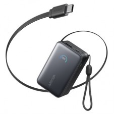 Батарея універсальна Anker 10000 mAh Nano 45 W Built-In USB-C Cable Black (A1638H11)