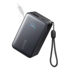 Батарея універсальна Anker 10000 mAh Nano 45 W Built-In USB-C Cable Black (A1638H11) - Фото