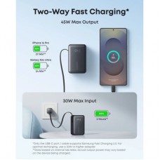 Батарея універсальна Anker 10000 mAh Nano 45 W Built-In USB-C Cable Black (A1638H11) - Фото