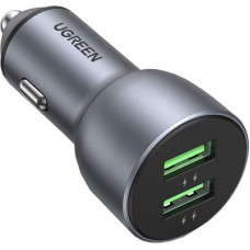 Зарядний пристрій Ugreen CD213 2xUSB Fast Car Charger (Dark Blue) (UGR-10144) - Фото