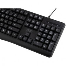 Клавіатура AOC KB120B USB UA Black (KB120B/97) - Фото
