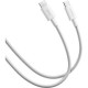 Дата кабель USB-C to USB-C 2.0m 6A braided white Xiaomi (1169400) Дата кабель USB-C to USB-C 2.0m 6A braided white Xiaomi (1169400)
