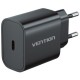 Зарядний пристрій Vention 1xUSB-C PD20W + cable USB-C to Lightning black (G17B0-EU)