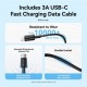Зарядний пристрій Vention 1xUSB-C PD20W + cable USB-C to Lightning black (G17B0-EU)