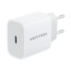 Зарядний пристрій Vention 1xUSB-C PD20W + cable USB-C to Lightning white (G17W0-EU)