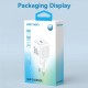 Зарядний пристрій Vention 1xUSB-C PD20W GaN + cable USB-C to USB-C white (TZ-FEPW0-EU-01)