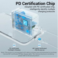 Зарядний пристрій Vention 1xUSB-C PD20W QC4.0 white (FADW0-EU) - Фото