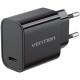 Зарядний пристрій Vention 1xUSB-C PD30W + cable USB-C to USB-C black (G18B0-EU)