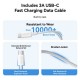 Зарядний пристрій Vention 1xUSB-C PD30W + cable USB-C to USB-C white (G18W0-EU)