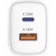 Зарядний пристрій Sigma 1xUSB-C PD33W + 1xUSB QC 3.0 GaN X-power PS33-01 white (4827798527719)